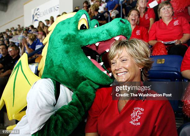 August 17, 2007 CREDIT: Mark Gail/ TWP St. Mary's City, Md. ASSIGNMENT#: 193388 EDITED: mg Dynard elementary school's Kim Summers is playfully eaten...