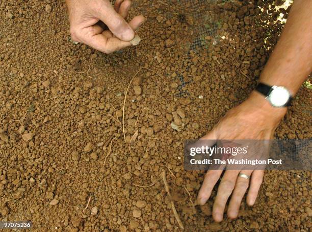 July 14, 2007 NEG#: 192449 CREDIT: Ricky Carioti / TWP. Corner of North and King streets in downtown Leesburg, Va. EDITOR: remote Archaeological dig...