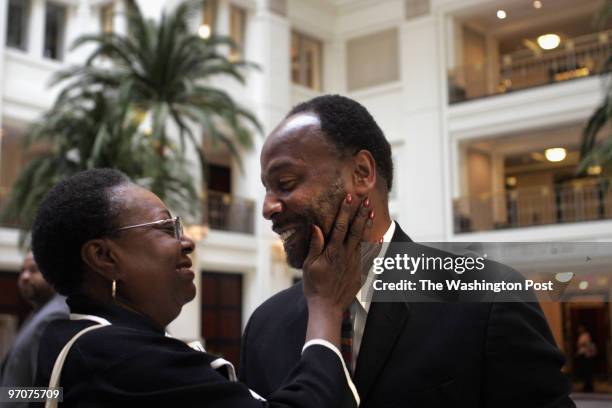 July 17, 2007 CREDIT: Carol Guzy/ The Washington Post Washington DC Former DC Superintendent Clifford Janey attends an appreciation reception. It is...