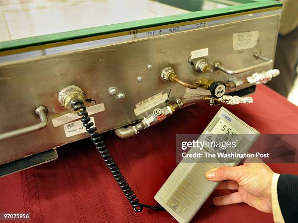 March 3, 2008 Slug: p-magnacarta Assignment no: 198602 National Archives Bldg. Photographer: Gerald Martineau Magna Carta and purchaser Detail of...