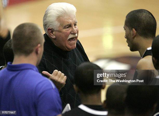 January 15, 2008 CREDIT: Mark Gail/ TWP Glen Burnie, Md. ASSIGNMENT#: 197228 EDITED BY: mg Annapolis head coach John Brady has words for his team...