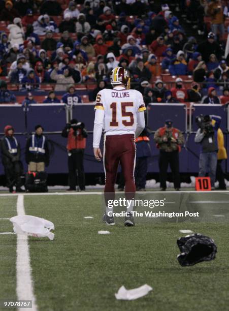 Sp/skins17 Date: December 16,2007 Photographer: Toni L. Sandys/TWP Neg #: {transferf} East Rutherford , NJ Washington Redskins play the New York...