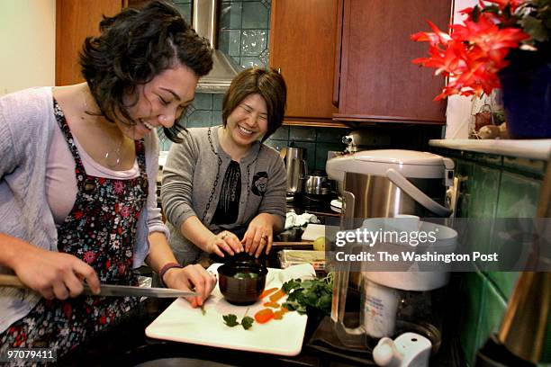 Buddhists Photos by Michael Williamson NEG#196898 12/28/07: NEW YEARS DAY IS A RELIGIOUS HOLIDAY FOR BUDDHISTS: Yoko Feinman and her mom Nobue...