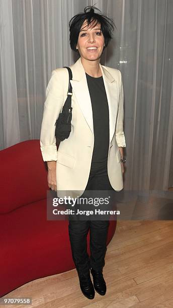 Sharleen Spiteri arrives for the Royal world premiere 'Alice In Wonderland' after party at The Sanderson Hotel on February 25, 2010 in London,...