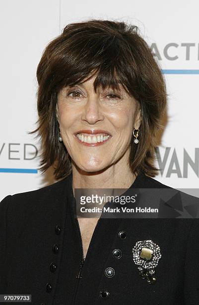 Honoree Nora Ephron attends the 2nd annual Character Approved Awards cocktail reception at The IAC Building on February 25, 2010 in New York City.