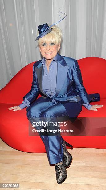 Barbara Windsor arrives for the Royal world premiere 'Alice In Wonderland' after party at The Sanderson Hotel on February 25, 2010 in London, England.