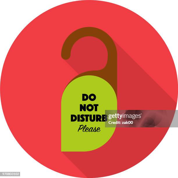 bitte nicht stören. karton türhänger, vektor-illustration - confidential englischer begriff stock-grafiken, -clipart, -cartoons und -symbole