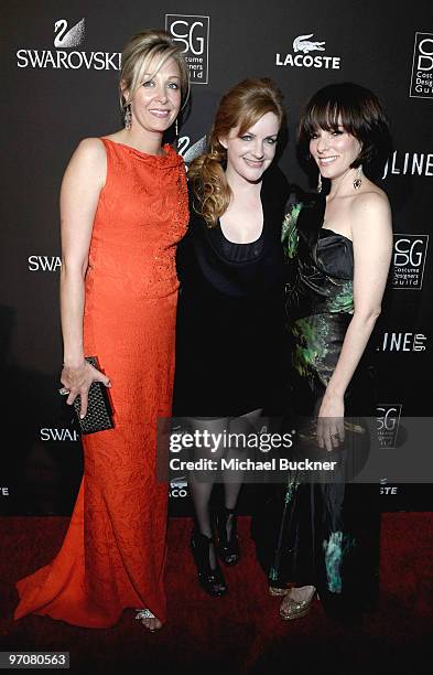 Nadja Swarovski, costume Designers Guild Awards Executive Producer JL Pomeroy and actress Parker Posey arrive at the 12th Annual Costume Designers...