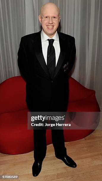 Matt Lucas arrives for the Royal world premiere 'Alice In Wonderland' after party at The Sanderson Hotel on February 25, 2010 in London, England.