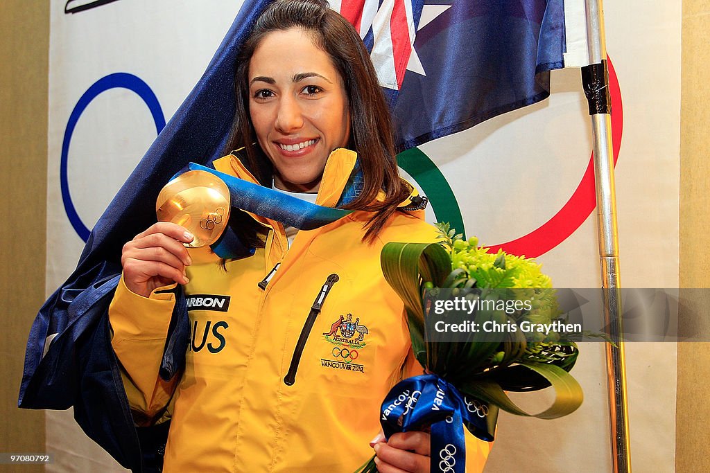 Lydia Lassila at Australian Olympic Winter Gold Medal Party