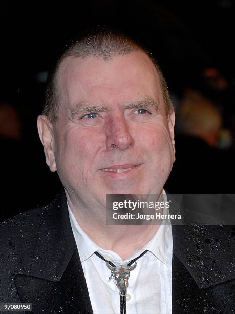 Timpthy Spall arrives at the Royal World Premiere of 'Alice In Wonderland' at Odeon Leicester Square on February 25, 2010 in London, England.