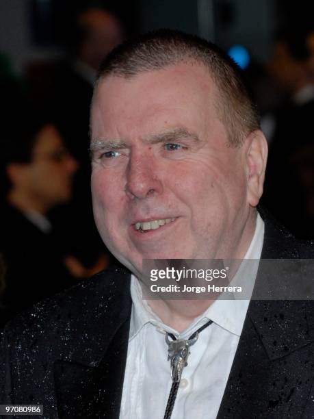 Timpthy Spall arrives at the Royal World Premiere of 'Alice In Wonderland' at Odeon Leicester Square on February 25, 2010 in London, England.