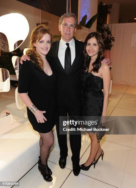 Costume Designers Guild Awards Executive Producer JL Pomeroy, CEO of Lacoste U.S. Steve Birkhold, and Nicole Birkhold pose during the 12th Annual...