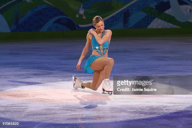 Joannie Rochette of Canada competes in the Ladies Free Skating on day 14 of the 2010 Vancouver Winter Olympics at Pacific Coliseum on February 25,...
