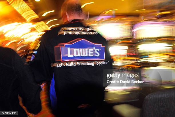 Race fans inside a Las Vegas casino along the Las Vegas Strip Thursday, February 25, 2010 in Las Vegas, Nevada. Racers will compete in the 2010...