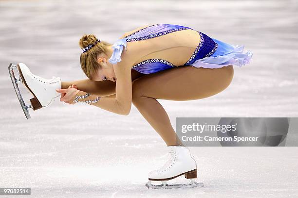 Carolina Kostner of Italy competes in the Ladies Free Skating on day 14 of the 2010 Vancouver Winter Olympics at Pacific Coliseum on February 25,...