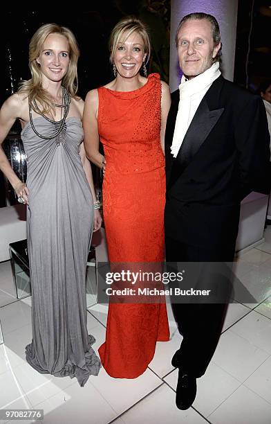 Nadja Swarovski of Swarovski , Ruben Igielko-Herrlich and guest arrive at the 12th Annual Costume Designers Guild Awards with Presenting Sponsor...