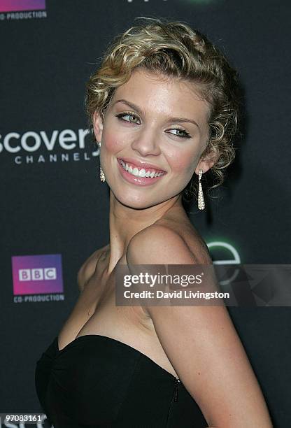 Actress AnnaLynne McCord attends the premiere screening of Discovery Channel's ''LIFE'' at the Getty Center on February 25, 2010 in Los Angeles,...