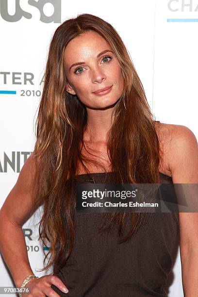 S "Burn Notice" actress Gabrielle Anwar attends the 2nd Annual Character Approved Awards cocktail reception at The IAC Building on February 25, 2010...