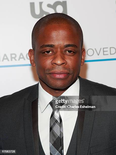 S "Psych" actor Dule Hill attends the 2nd Annual Character Approved Awards cocktail reception at The IAC Building on February 25, 2010 in New York...