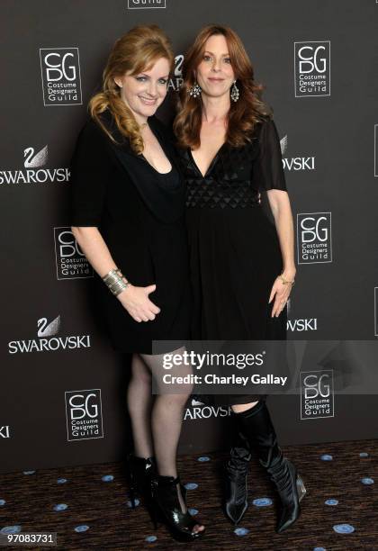 Costume Designers Guild Awards Executive Producer JL Pomeroy and Awards Co-Chair Deena Appel backstage during the 12th Annual Costume Designers Guild...