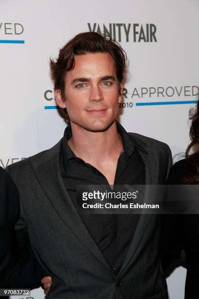 S "White Collar" actor Matt Bomer attends the 2nd Annual Character Approved Awards cocktail reception at The IAC Building on February 25, 2010 in New...