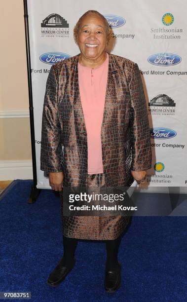 Community activist "Sweet Alice" Harris arrives at the Ford Freedom's Sister Luncheon at Beverly Hills Hotel on February 25, 2010 in Beverly Hills,...