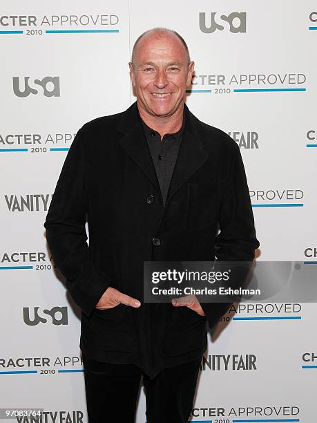 Network's "Psych" actor Corbin Bernsen attends the 2nd Annual Character Approved Awards cocktail reception at The IAC Building on February 25, 2010...