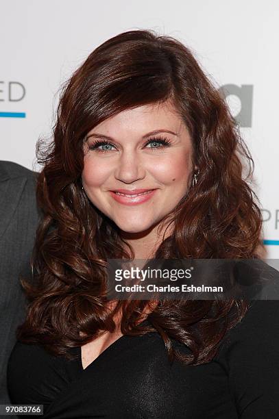 S "White Collar" actress Tiffani Thiessen attends the 2nd Annual Character Approved Awards cocktail reception at The IAC Building on February 25,...