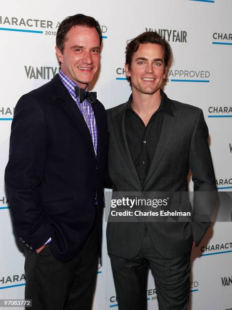 S "White Collar" actors Tim Dekay and Matt Bomer attend the 2nd Annual Character Approved Awards cocktail reception at The IAC Building on February...