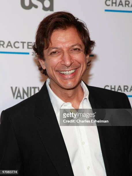 Actor Jeff Goldblum attends the 2nd Annual Character Approved Awards cocktail reception at The IAC Building on February 25, 2010 in New York City.