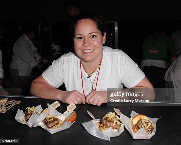 Stephanie Izard attends Rachael Ray's Burger Bash Hosted by Amstel Light at Ritz Carlton South Beach on February 25, 2010 in Miami Beach, Florida.