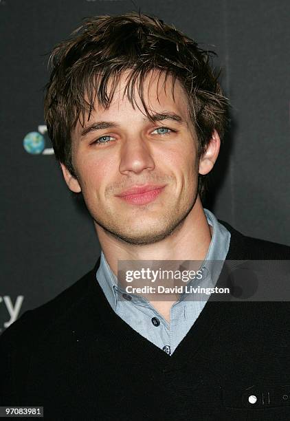 Actor Matt Lanter attends the premiere screening of Discovery Channel's "LIFE" at the Getty Center on February 25, 2010 in Los Angeles, California.