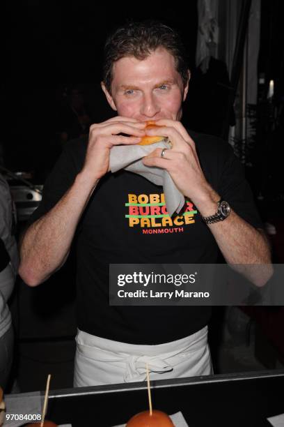 Bobby Flay attends Rachael Ray's Burger Bash Hosted by Amstel Light at Ritz Carlton South Beach on February 25, 2010 in Miami Beach, Florida.