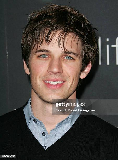 Actor Matt Lanter attends the premiere screening of Discovery Channel's "LIFE" at the Getty Center on February 25, 2010 in Los Angeles, California.