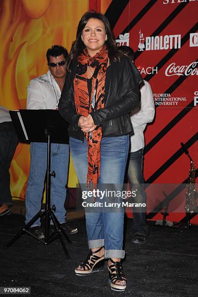 Rachael Ray attends Rachael Ray's Burger Bash Hosted by Amstel Light at Ritz Carlton South Beach on February 25, 2010 in Miami Beach, Florida.