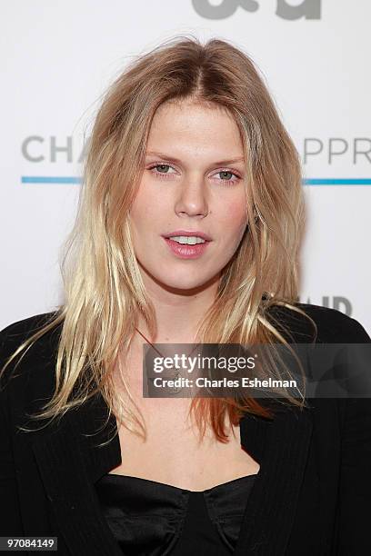 Model Alexandra Richards attends the 2nd Annual Character Approved Awards cocktail reception at The IAC Building on February 25, 2010 in New York...