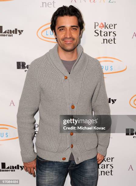 Actor Gilles Marini arrives at the "Get Lucky For Lupus!" Fundraiser at Andaz Hotel on February 25, 2010 in West Hollywood, California.