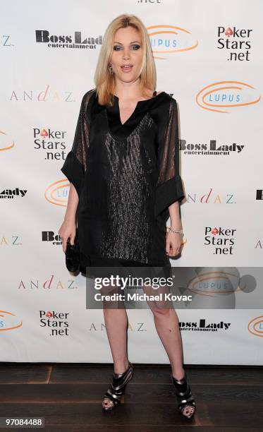 Actress Shanna Moakler arrives at the "Get Lucky For Lupus!" Fundraiser at Andaz Hotel on February 25, 2010 in West Hollywood, California.