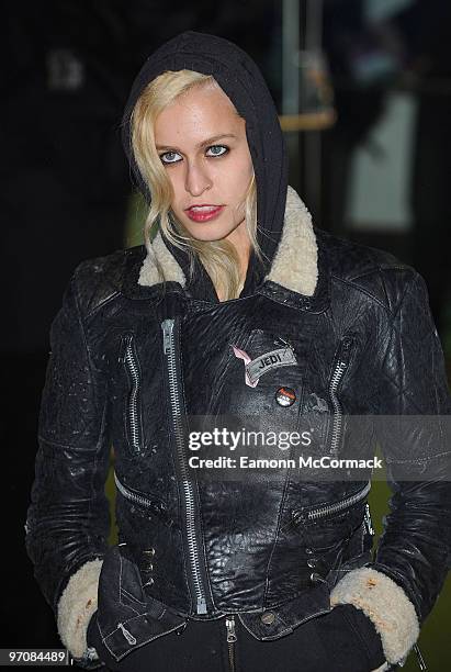 Alice Dellal attends the Royal World Premiere of Tim Burton's 'Alice In Wonderland' at Odeon Leicester Square on February 25, 2010 in London, England.