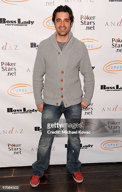 Actor Gilles Marini arrives at the "Get Lucky For Lupus!" Fundraiser at Andaz Hotel on February 25, 2010 in West Hollywood, California.
