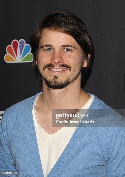 Actor Jason Ritter attends the premiere screening of NBC Universal's "Parenthood" at the Directors Guild Theatre on February 22, 2010 in West...