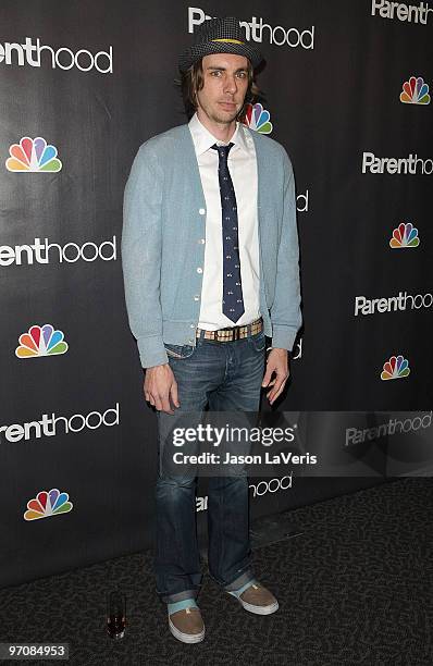 Actor Dax Shepard attends the premiere screening of NBC Universal's "Parenthood" at the Directors Guild Theatre on February 22, 2010 in West...