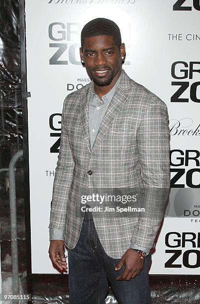 Nicoye Banks attends the "Green Zone" New York premiere at AMC Loews Lincoln Square 13 on February 25, 2010 in New York City.