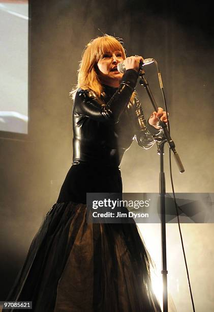 Toyah Willcox of The Humans performs during the Haiti Earthquake Fundraiser at The Camden Roundhouse on February 25, 2010 in London, England.