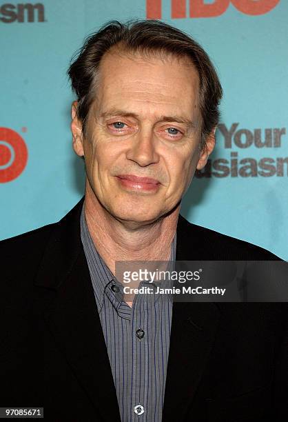 Actor Steve Buscemi attends the "Curb Your Enthusiasm" Season 7 New York screening at the Time Warner Screening Room on September 30, 2009 in New...