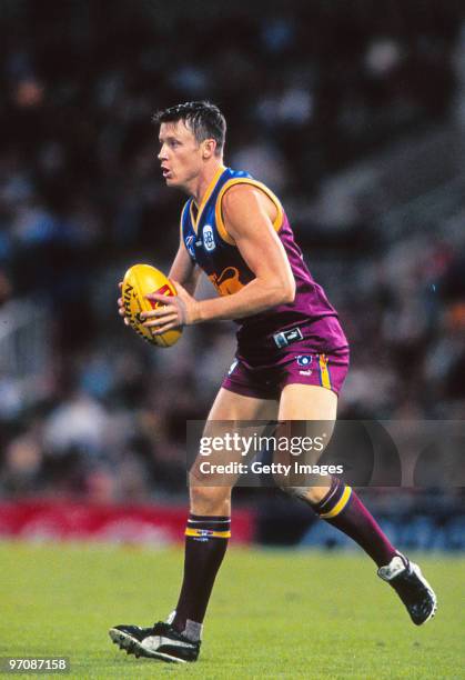 Brad Boyd of the Lions in action during the round 7 AFL match between Brisbane and Collingwood in Brisbane Australia.