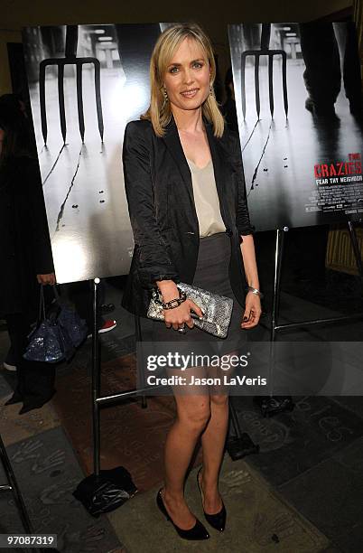 Actress Radha Mitchell attends a special screening of "The Crazies" at the Vista Theatre on February 23, 2010 in Los Angeles, California.