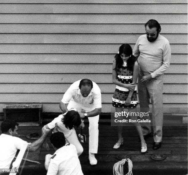 Elizabeth Taylor, Richard Burton, and Daughters