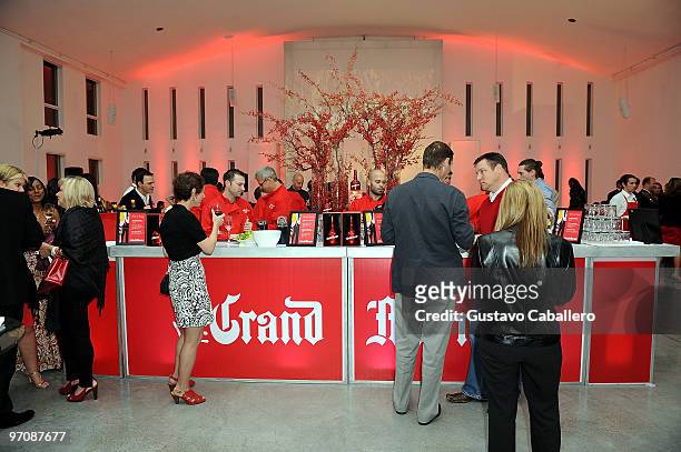 General views of the Grand Marnier's Diner en Rouge at The Temple House during the 2010 South Beach Food & Wine Festival on February 25, 2010 in...